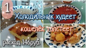 Холодильник худеет, кошелёк толстеет//день 1