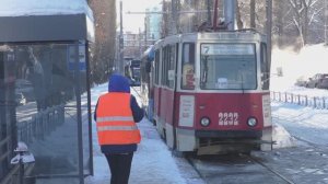 Зимние проблемы Саратовского трамвая