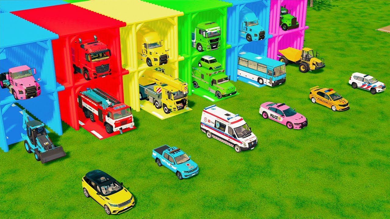 Машинки летают и прыгают! Развивающие мультики Машины помощники. Мультфильмы про машинки смотреть онлайн