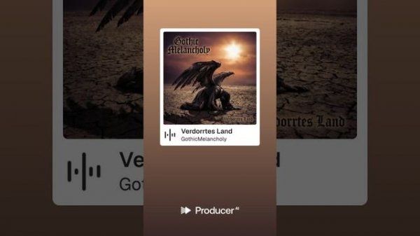 Gothic Melancholy "Verdorrtes Land"