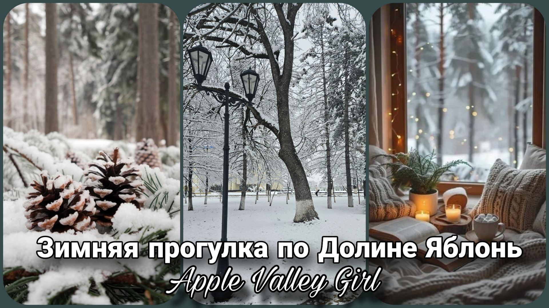 ❄️ Медитативная прогулка по Зимней Долине Яблонь: Умиротворение и Эстетика в 4K ❄️