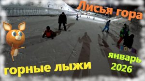 Катание на ГОРНЫХ ЛЫЖАХ на склонах Лисьей горы в январе 2026! ГОРНЫЕ ЛЫЖИ на Лисьей горе 2026 ⛷️
