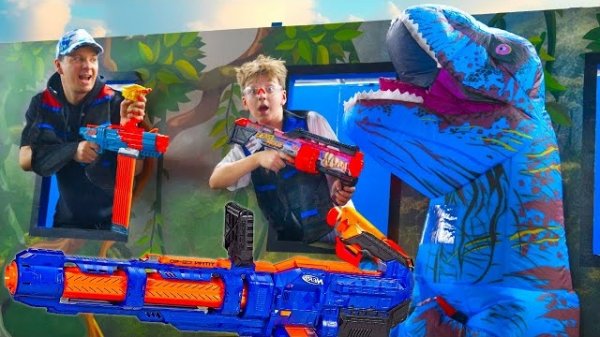 Вся Правда о Самой Крутой работе Папы! Папа стал охранником Nerf Zone