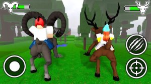 Играйте за ОЛЕНЯ, БАРАНА — ПРИРУЧАЙТЕ ДЕТЕЙ в игре «99 ночей в лесу»! Анимация Роблокс