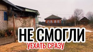 Деревенские будни. Распутица в деревне. Машина застряла.