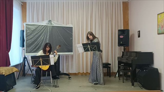 И.С. Бах Сицилиана из Сонаты для флейты No.2 Es-dur BWV 1031, переложение для флейты и гитары