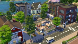Торговая улица Ньюкреста  (часть 1)/ Строительство Симс 4 / Newcrest Shopping Street The Sims 4