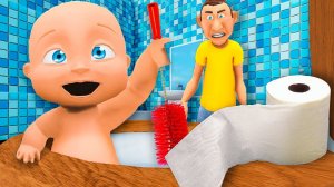 Я РЕБЕНОК в Жёлтом прячусь от ПАПЫ ! Who's Your Daddy