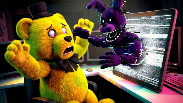 Шедоу Бонни Вылез из Планшета  FNAF Rewritten: 87