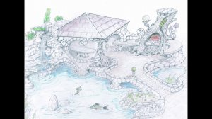 строительство  беседки на даче из  арт бетона.мастер  Коля  2  фильма.