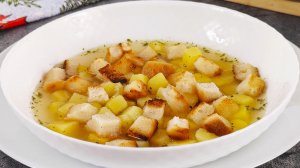 Чешский суп с чесноком. Очень вкусный и простой