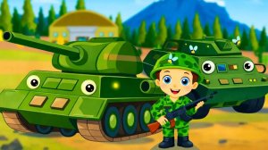 80 лет Победы! Мультфильм военная техника для детей – танк и бронетранспортер #Победа80