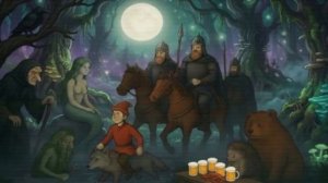 тёмная ночь. Ворона