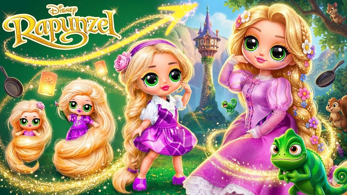 Взросление Рапунцель! 32 идеи для Кукол ЛОЛ ОМГ! смотреть онлайн