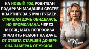 Родители подарили младшей дочери квартиру за 5 млн. Старшая обиделась, но промолчала
