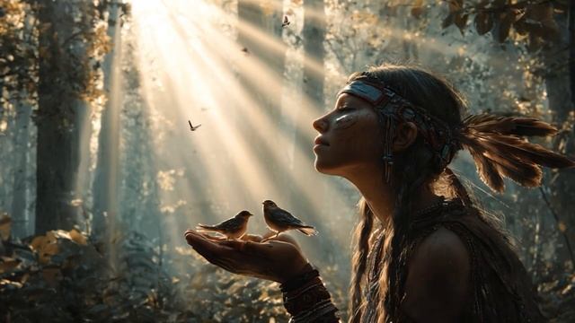 Священный Лесной дух - Музыка флейты коренных американцев для глубокого исцеления