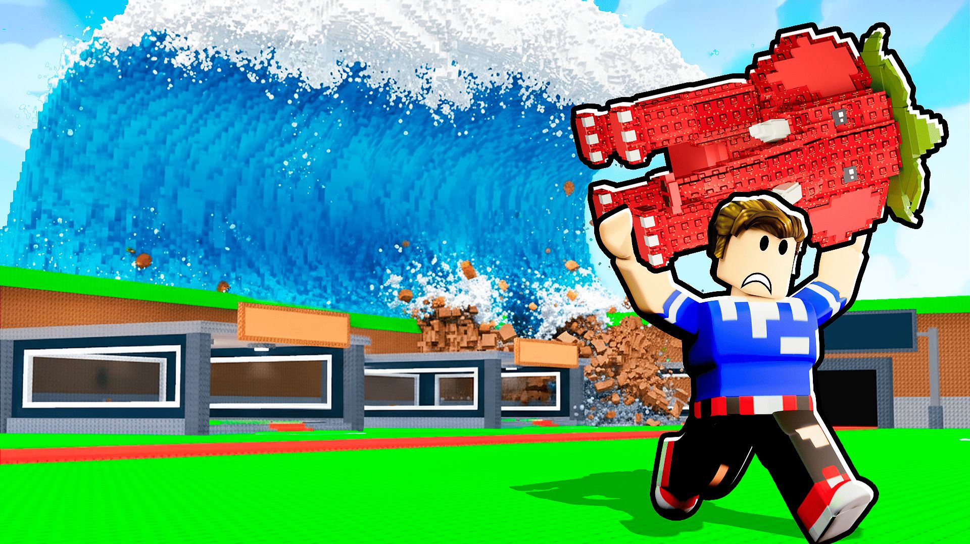 СПАСИ БРЕЙНРОТА ОТ ЦУНАМИ В РОБЛОКС смотреть онлайн