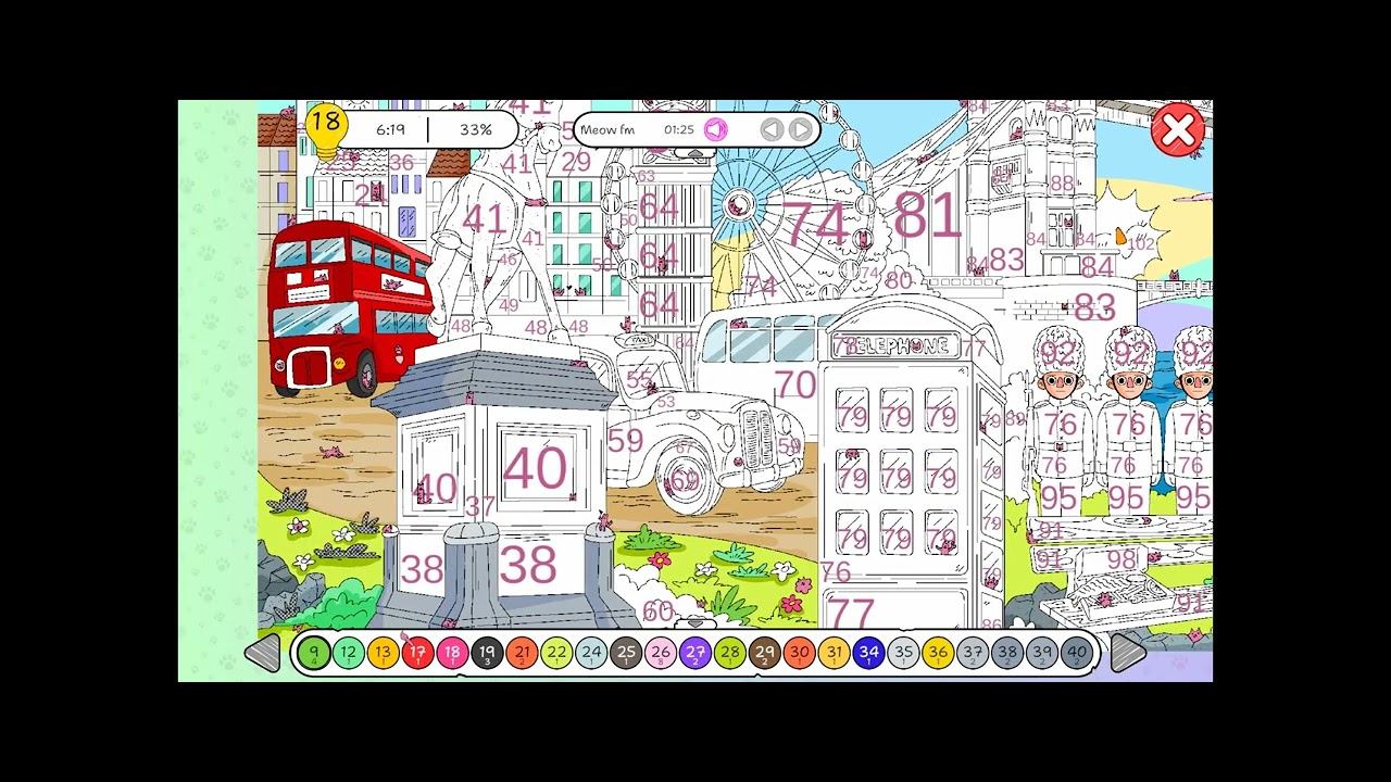 100 Cats Lost In England Find & Color смотреть онлайн
