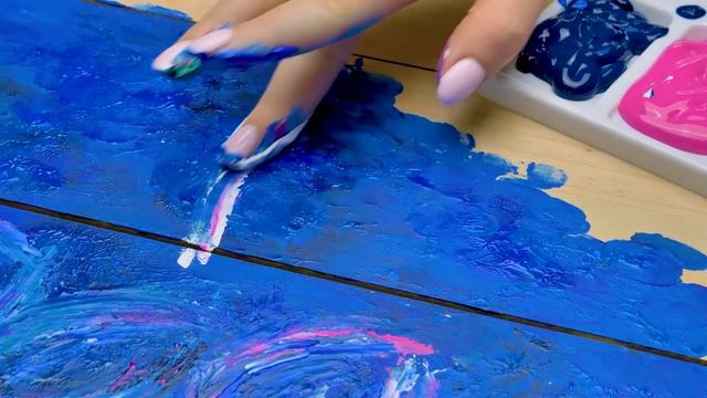 🖼 Как нарисовать павлина без использования кистей? Потрясающий мастер-класс! смотреть онлайн