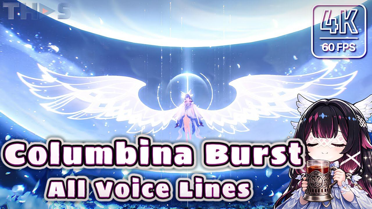 Columbina Burst Animation - All Voice Lines [4K 60FPS]