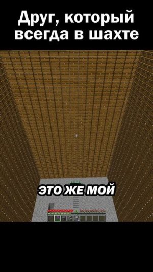 Он никогда не выходит из шахты! 🙂 #сарол