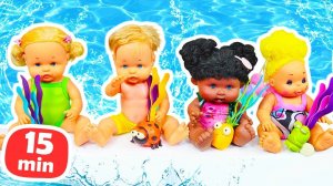 Мой детский сад : Весёлое плавание и ныряние в бассейне! 🏊👶✨