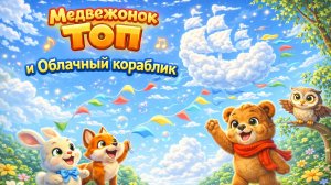 10 серия. Мишка Топ и Облачный корабль. десятая серия про Мишку Топу.