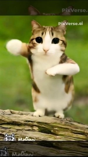 Мяул котик сова танцует нейросеть