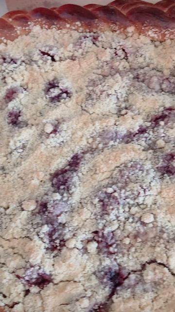 открытый пирог с абрикосовым джемом и викторией