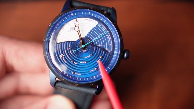 Часы Хвилина на Miyota 9-ой серии с GMT.Hvilina Universum Cosmographia Blue. смотреть онлайн