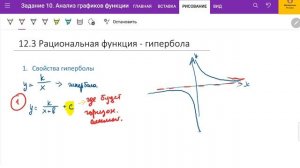 ЕГЭ профильная математика. Задание 11. Решение задач с графиком гиперболы.