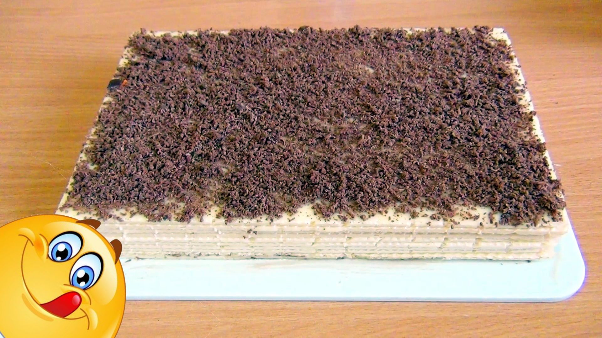 Вафельный торт из готовых коржей со сгущенкой -рецепт смотреть онлайн