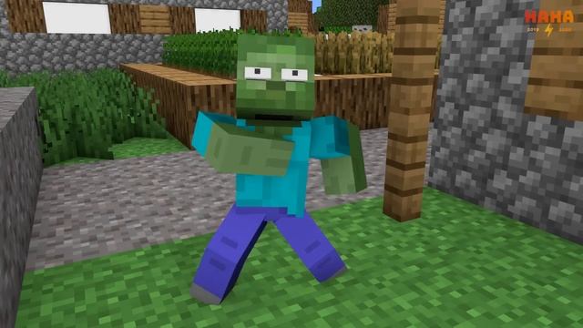 История девочки и мальчика-зомби (Майнкрафт анимация) смотреть онлайн