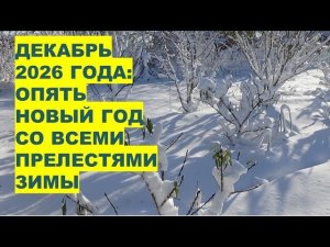 Декабрь 2026: Прогноз Погоды по  Астрологии! Снова Зимняя Погода на Новый Год!