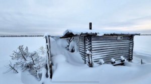 Едем по глубокому снегу навестить избушки на Тофаларе. Охота на тетеревов.