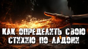 КАК ОПРЕДЕЛИТЬ СВОЮ СТИХИЮ ПО ЛАДОНИ