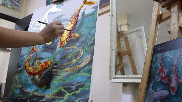 VLOG и ХУДОЖКА: Рыбки ПОТАЛЬЮ | МОЙ ВЗГЛЯД | Красным по ЗОЛОТУ | ЧАСТЬ 3