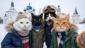 Влог рыжего кота из Суздаля. Крещенские купания в Суздале