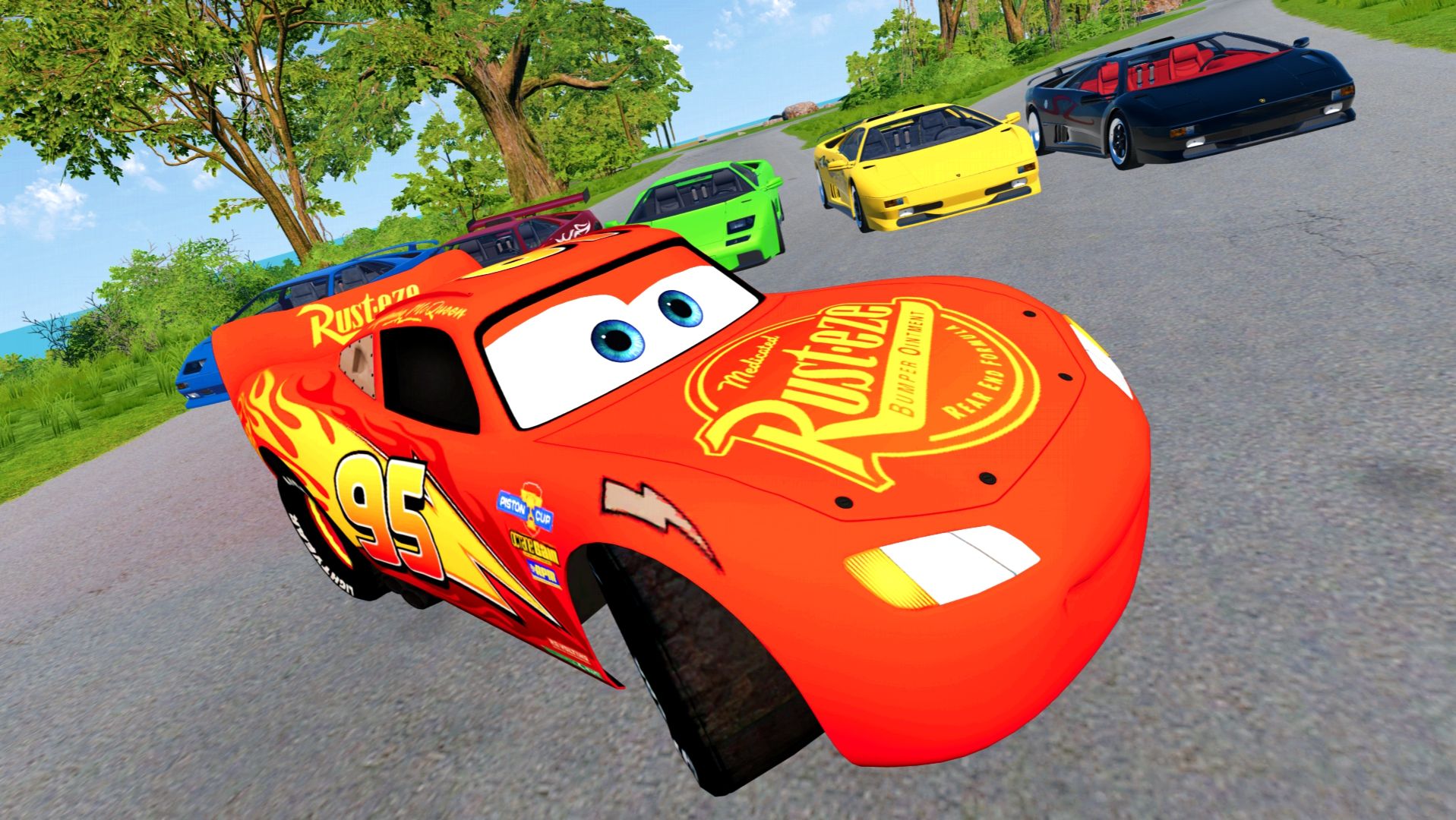 МУЛЬТИКИ ПРО МАШИНКИ МАКВИН: забавные трюки и смешные неудачи на склоне! смотреть онлайн