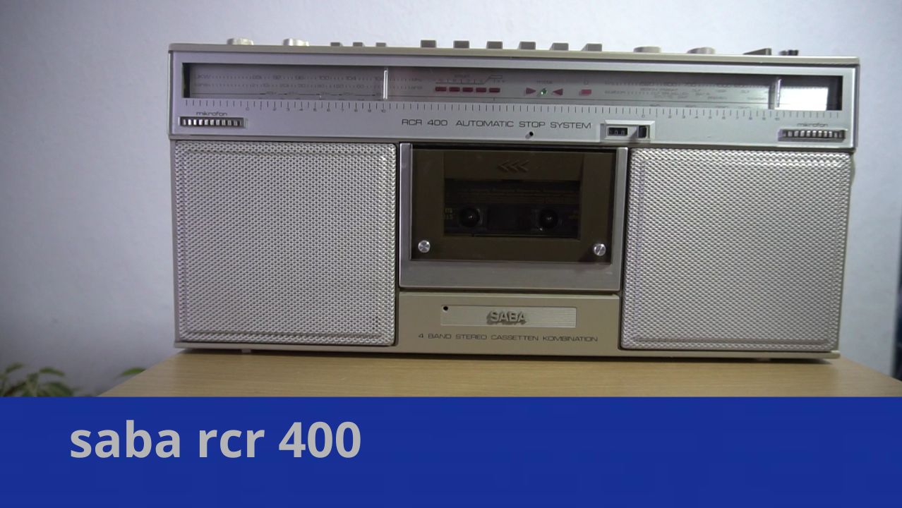Saba Radio Recorder RCR 400 смотреть онлайн
