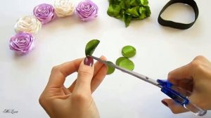 РЕЗИНКА НА ПУЧОК, МК _ DIY Kanzashi Flower Bun Garland Headband _ DIY Hair Bun S(1)