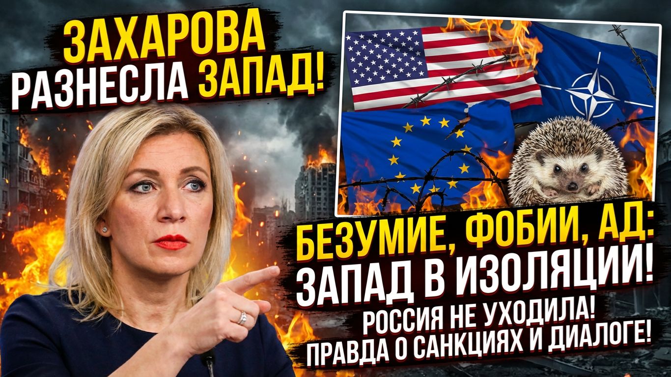 Захарова заявила, что Запад сам загнал себя в изоляцию смотреть онлайн