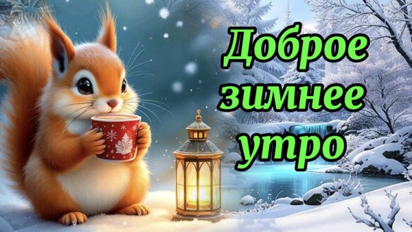 Доброе утро, морозный рассвет. Супер поздравление с добрым утром.