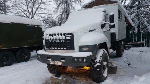 Ставлю распорку между кронштейнов рессор,Урал Некст.