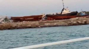 #Анапа теплоход  красивый закат