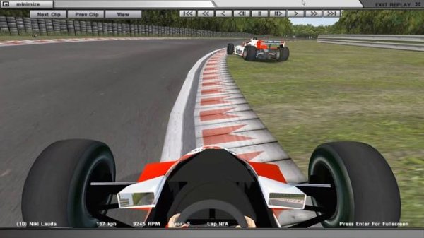 rFactor 1. British GP 1982 highlights. A. Prost win