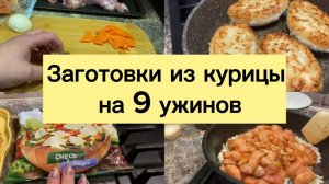 Заготовки из курицы на 9 ужинов