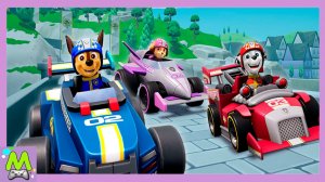 Щенячий Патруль Гонки в Замке Баркинбург.Мультяшная Игра