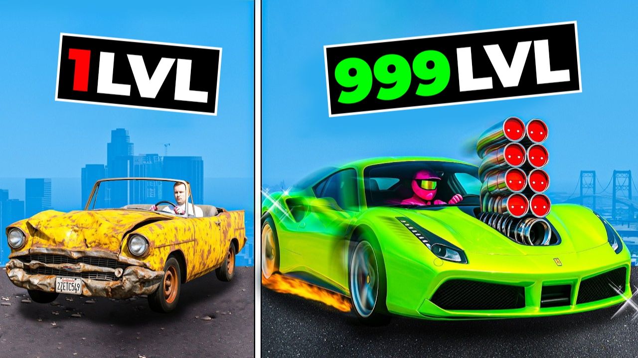 ПРОКАЧАЛ ЧИТЕРСКУЮ ТАЧКУ ОТ 1 LVL ДО 1000 LVL В GTA 5
