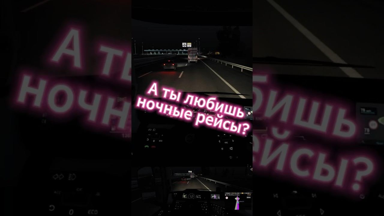 А ты любишь ночные рейсы? #ets2 #ats #moza #truck #driver смотреть онлайн